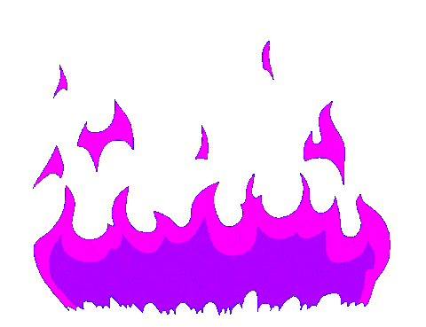 Burning fire purple
